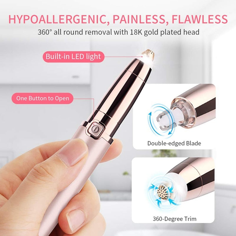 Electric Eyebrow and Facial Trimmer Lushtic